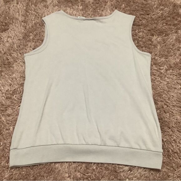 Blair Vintage Purple Floral Embroidered Cottagecore Sleeveless Blouse Sz Medium - Picture 10 of 12